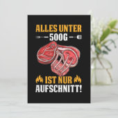 バーベキューステーキグリルグリルシェフシェフギフト 招待状 (スタンド正面)