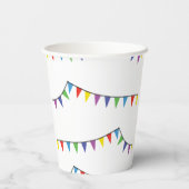 バーベキュースナックピクニックおもしろい周辺ブロックパーティー 紙コップ (裏面)