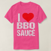 バーベキューソースおもしろいBBQソース好き Tシャツ (デザイン正面)