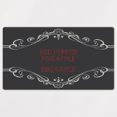 バーベキューソースサマーカスタムおもしろい ラベル (デザイン1)