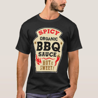 バーベキューソースホットスパイシーグリルケチャップバーベキューハロー Tシャツ
