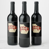 バーベキューソース |バーベキューシェフ |肉調理師ギフト ワインラベル (ボトル)