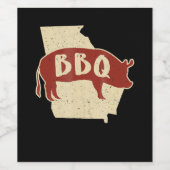 バーベキューソース |バーベキューシェフ |肉調理師ギフト ワインラベル (シングルラベル)