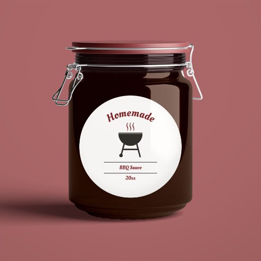 バーベキューソースBBQラベルシール ラウンドシール