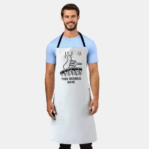 バーベキューソーセージのイメージを使った肉屋のエプロン エプロン