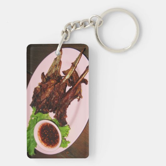 バーベキューダックビークス…タイアジア通り食品 キーホルダー (裏面)