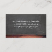 バーベキューツールビーフアキリ |黒板ウッドトリム 名刺 (裏面)