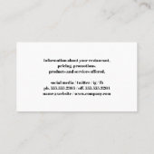 バーベキューツール | シェフグリルマスター | ウッド 名刺 (裏面)