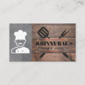 バーベキューツール | シェフグリルマスター | ウッド 名刺 (正面)