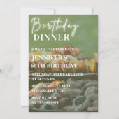 バーベキューバックヤードディナー66th誕生日招待状 招待状 (正面)
