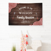 バーベキューバックヤードBBQピクニックファミリー懇親会 横断幕 (インサイチュ)