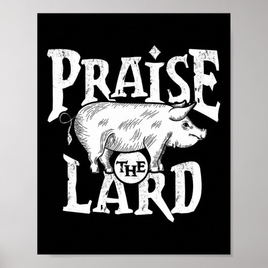 バーベキューバーブグリルピッグミートポーク引用文 ポスター (正面)