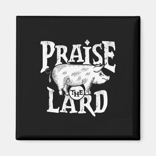 バーベキューバーブグリルピッグミートポーク引用文 マグネット (正面)