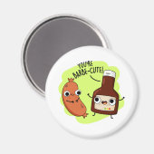 バーベキューパおもしろいン マグネット (正面/裏面)