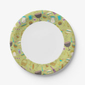 バーベキューパターン ペーパープレート (正面)