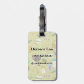 バーベキューパターン ラゲッジタグ (裏面縦)