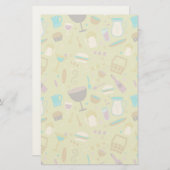 バーベキューパターン 便箋 (正面/裏面)