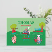 バーベキューパーティの招待状 招待状 (スタンド正面)