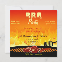 バーベキューパーティの招待状 招待状