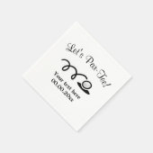 バーベキューパーティー用ゴルフパルティー紙カクテルナプキン スタンダードカクテルナプキン (角)