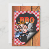 バーベキューパーティー 招待状 (正面)
