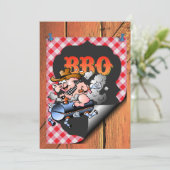 バーベキューパーティー 招待状 (スタンド正面)