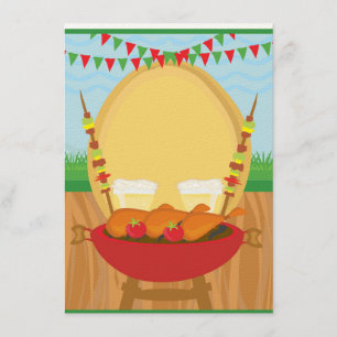 バーベキューパーティー 招待状