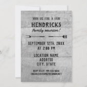 バーベキューファミリー懇親会保存日付招待状 招待状 (裏面)