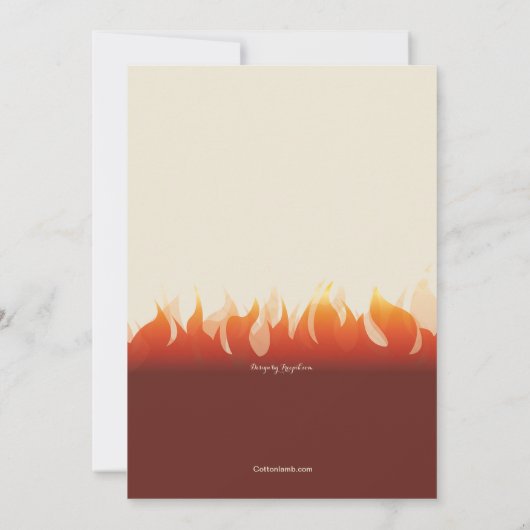 バーベキューファーザーズデイ招待状 招待状 (裏面)