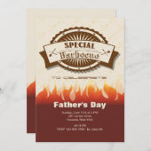 バーベキューファーザーズデイ招待状 招待状 (正面/裏面)