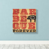 バーベキューフォーエバー キャンバスプリント (インサイチュ (ウッドフロア))