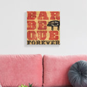 バーベキューフォーエバー キャンバスプリント (インサイチュ (リビング))