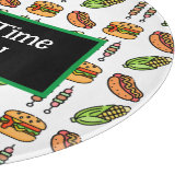 バーベキューフード |ハンバーガー、ホットドッグ、シッシュ・カボブ カッティングボード (角)