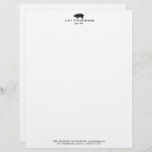 バーベキューポークブタ レターヘッド (正面/裏面)