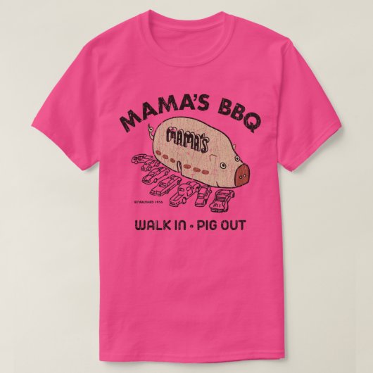 バーベキューママスBBQ 1956 Tシャツ (デザイン正面)
