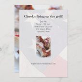バーベキューリブが閉まる 招待状 (正面/裏面)