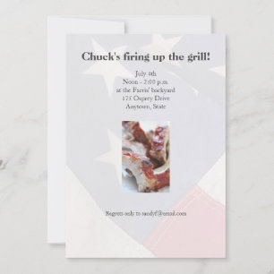 バーベキューリブが閉まる 招待状