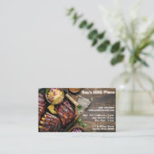 バーベキューリブ付き/coleslawおよび文字宇宙 名刺 (スタンド正面)