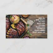 バーベキューリブ付き/coleslawおよび文字宇宙 名刺 (裏面)