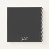 バーベキューレシピ名前をカスタムするシェフハットBBQ ノートブック (裏面)