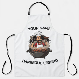 バーベキューレジェンド | 名前入りBBQシェフ エプロン