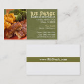 バーベキューレストランの名刺 名刺 (正面/裏面)