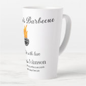 バーベキューレストランキッチンソーシャルメディアWebサイトn カフェラテマグ (右アングル)