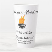 バーベキューレストランキッチンソーシャルメディアWebサイトn カフェラテマグ (正面)