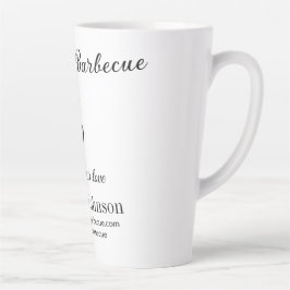 バーベキューレストランキッチンソーシャルメディアWebサイトn カフェラテマグ