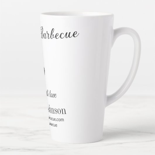 バーベキューレストランキッチンソーシャルメディアWebサイトn カフェラテマグ (右)