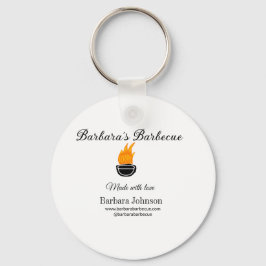 バーベキューレストランキッチンソーシャルメディアWebサイトn キーホルダー
