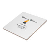 バーベキューレストランキッチンソーシャルメディアWebサイトn タイル (側面)