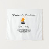 バーベキューレストランキッチンソーシャルメディアWebサイトn タペストリー (正面(横))