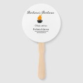 バーベキューレストランキッチンソーシャルメディアWebサイトn ハンドファン (裏面)